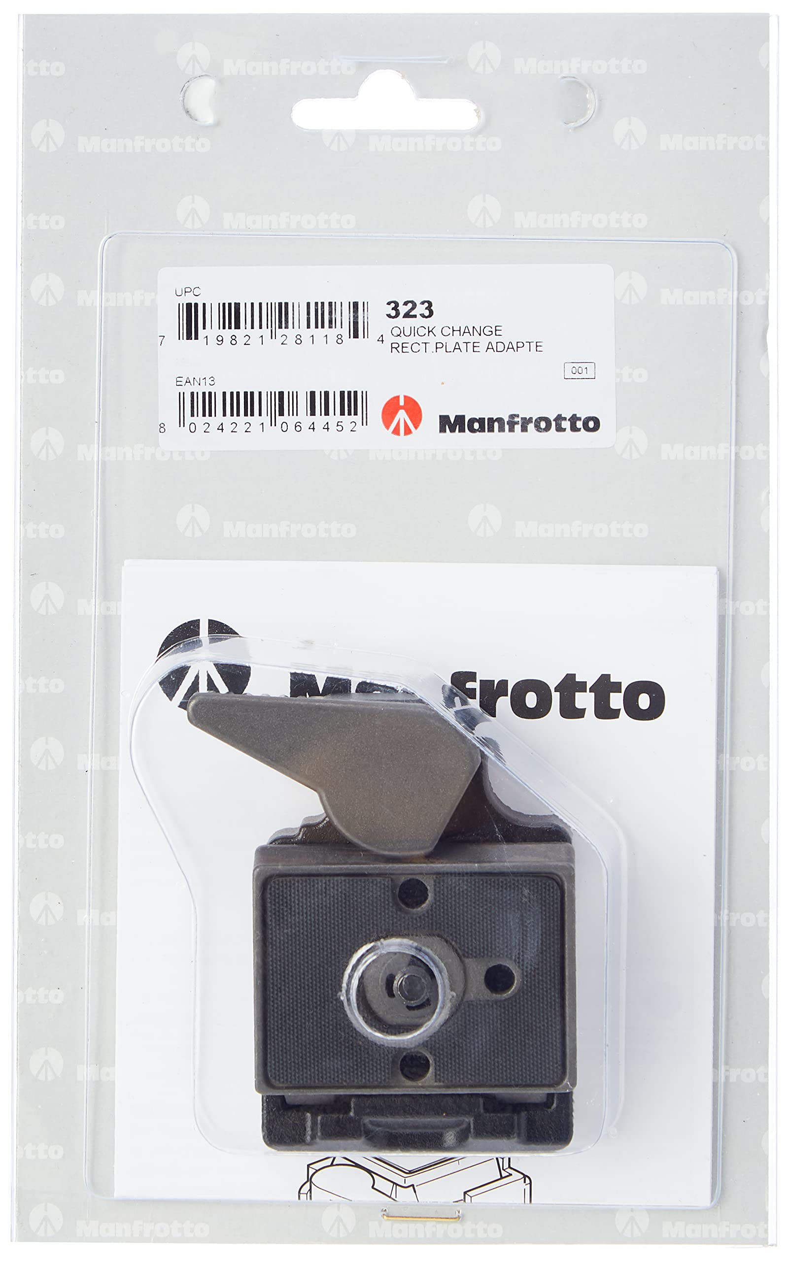 Manfrotto Rc2 Compact Rapid Connect Adapter (#3299) W/200Pl 14 Plate (#3299)